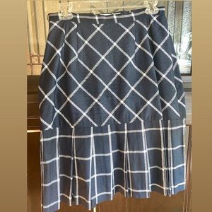 Leonard Rutan vintage navy with white stripe skirt